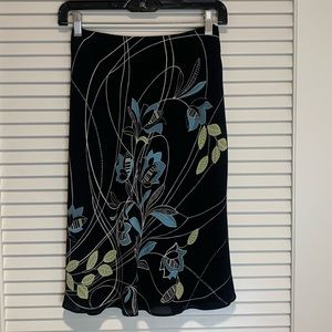 Ann Taylor Loft Silk A Line Skirt